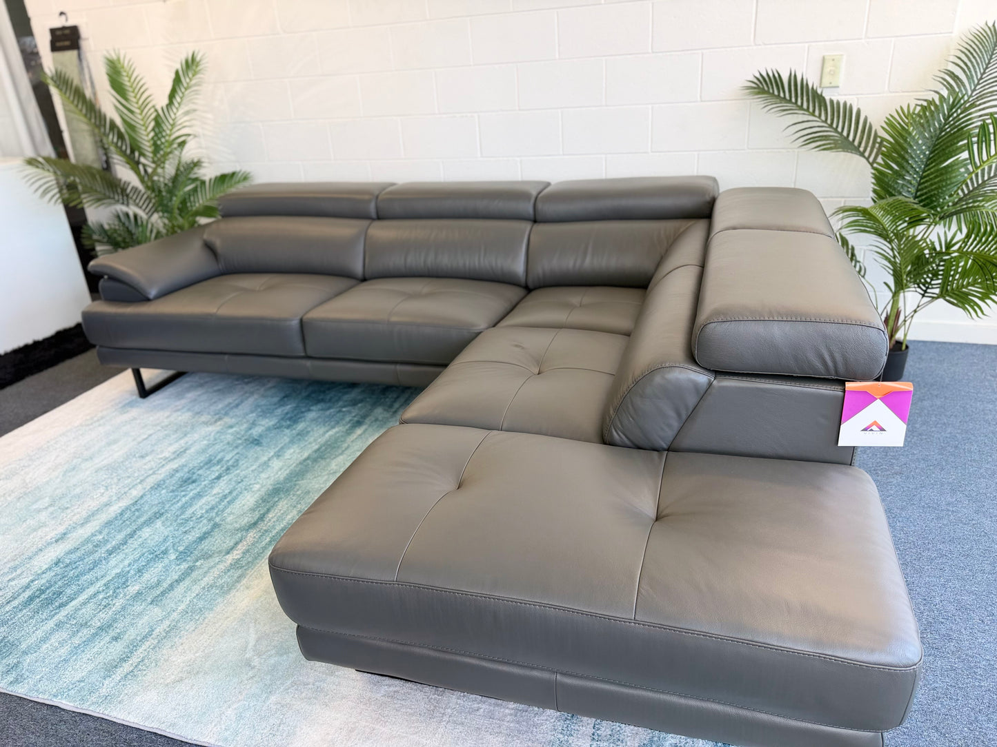 CHANDLER Leather Corner Sofa
