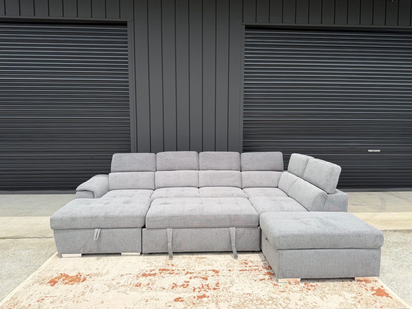 DOMINION 'U' Sofa Bed Suite with Storage