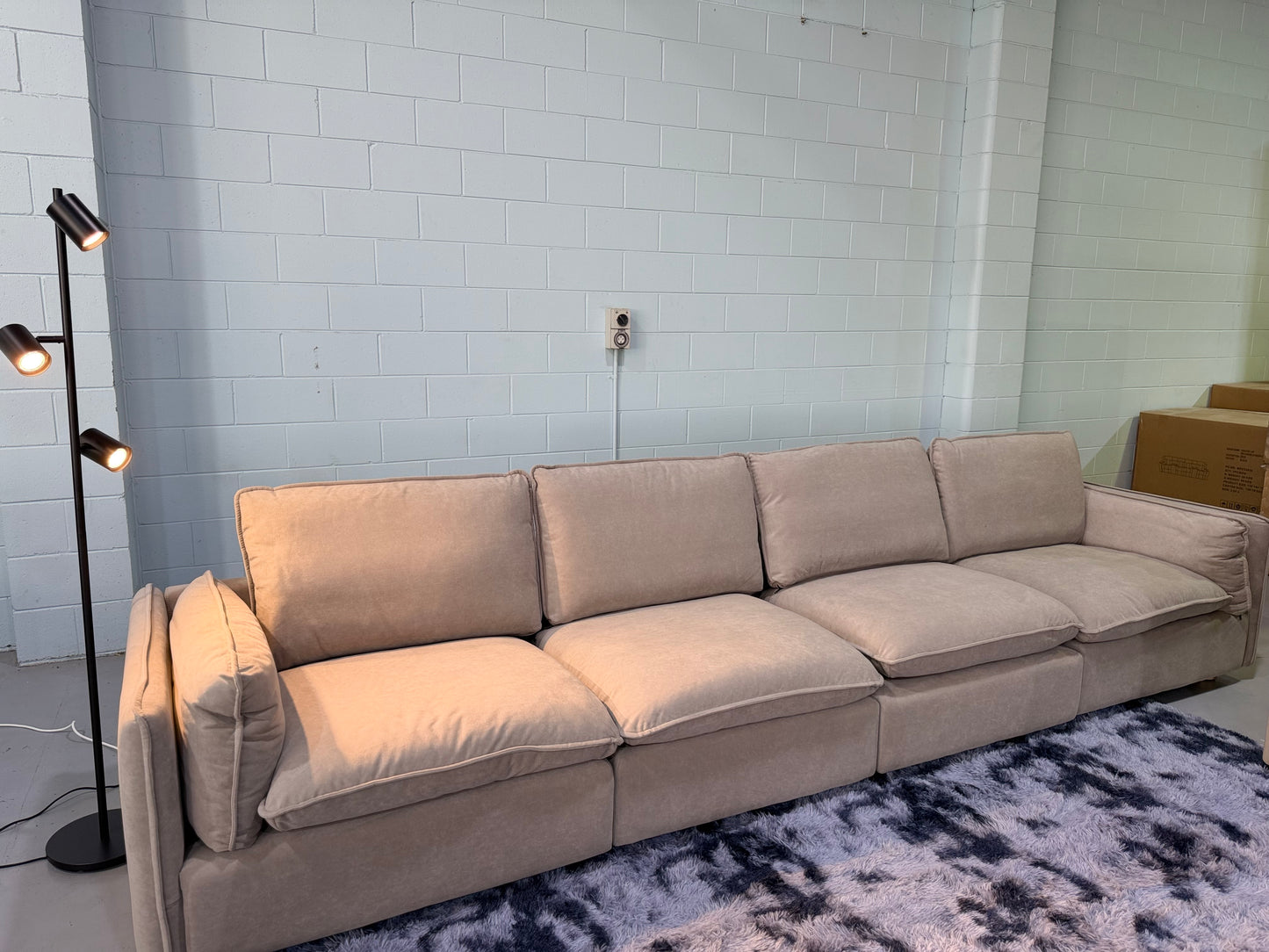 JESSICA cloud comfort modular lounge suite with ottoman, view 9