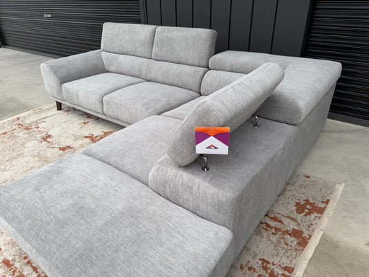 ASTON L Shape Grey Corner Suite with Chaise