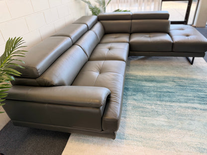CHANDLER Leather Corner Sofa