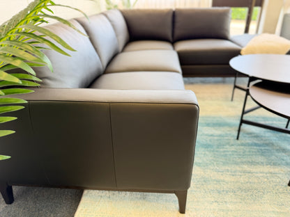 ELISE Leather Corner Sofa