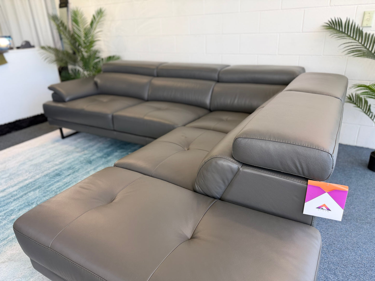 CHANDLER Leather Corner Sofa