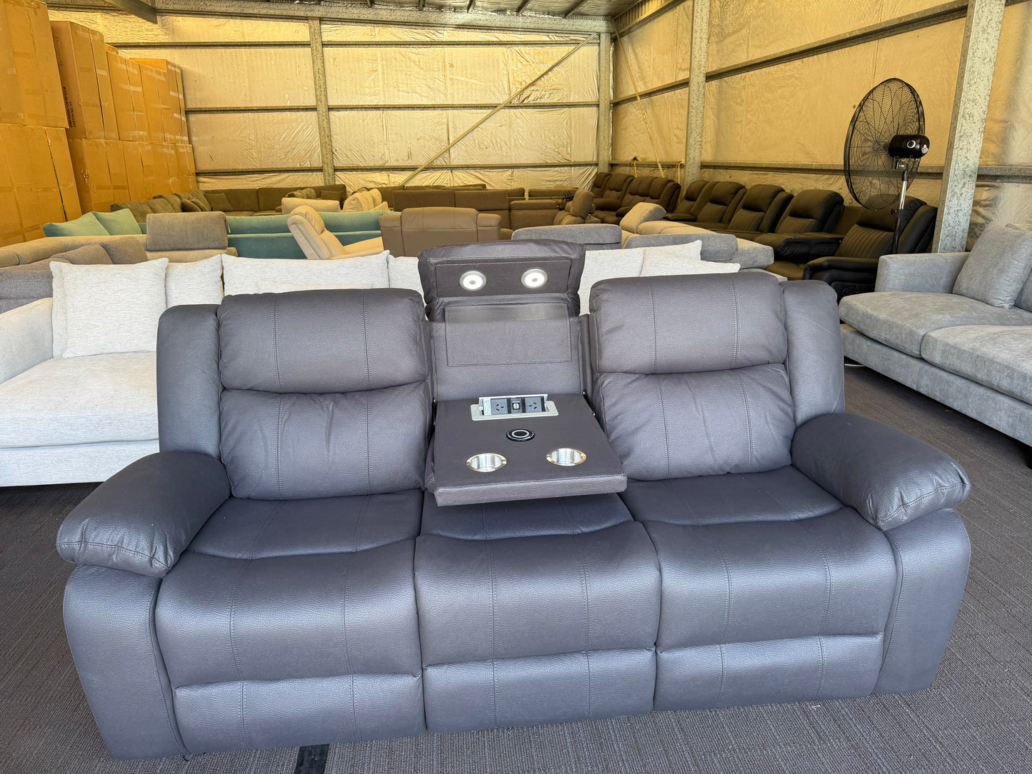 HARLEY 6 Seater Manual Recliner Suite