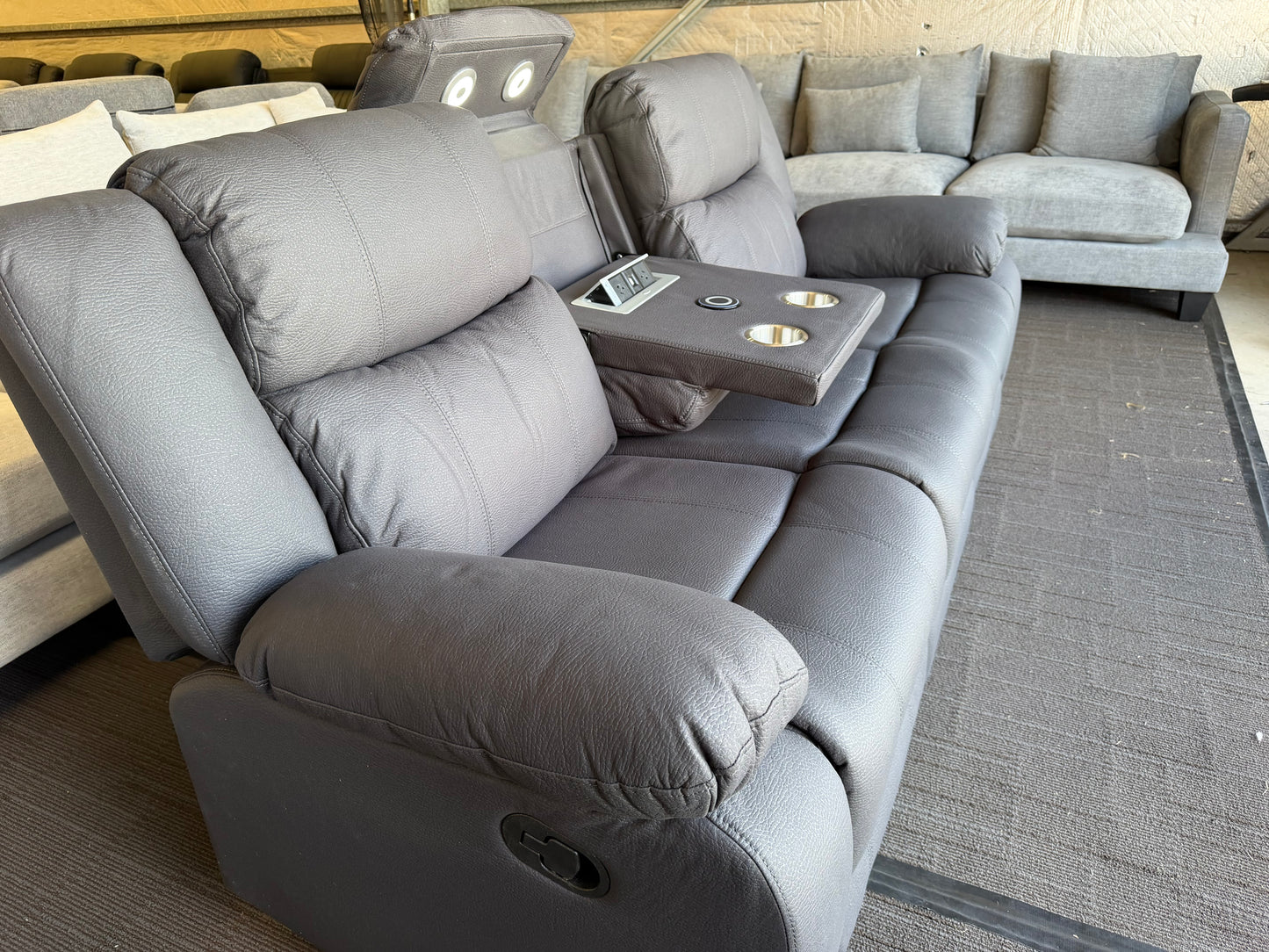 HARLEY 6 Seater Manual Recliner Suite