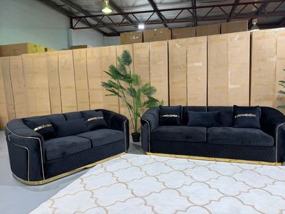 DIVINE 6 Seater Velvet Suite