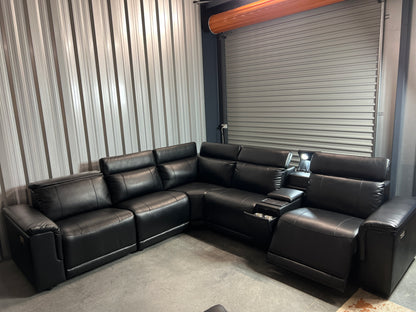 ROMA Leather 6 Seater Corner Suite