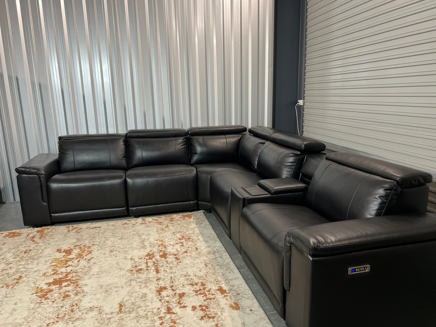ROMA Leather 6 Seater Corner Suite