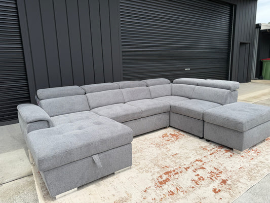 DOMINION 'U' Sofa Bed Suite with Storage