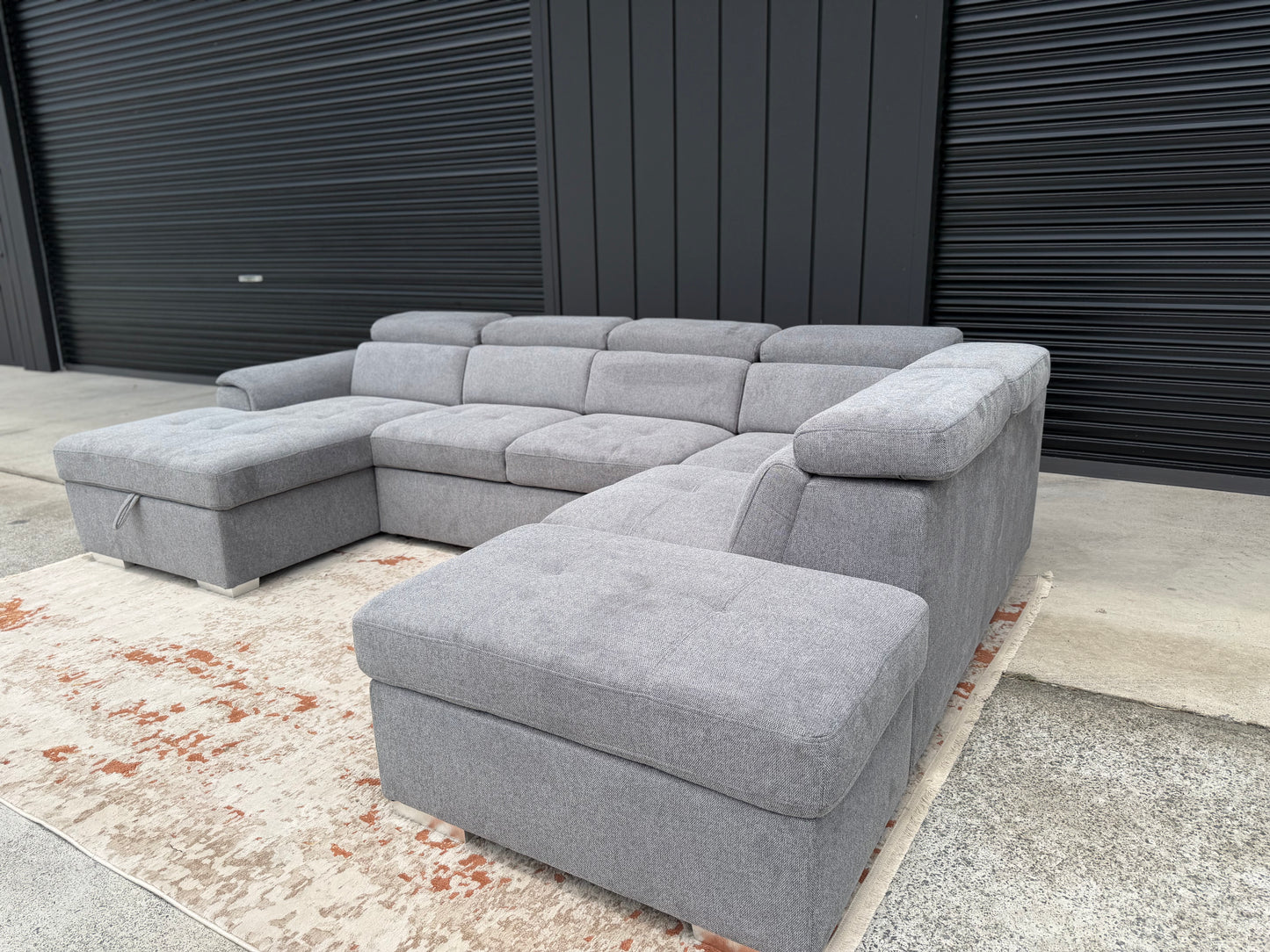 DOMINION 'U' Sofa Bed Suite with Storage