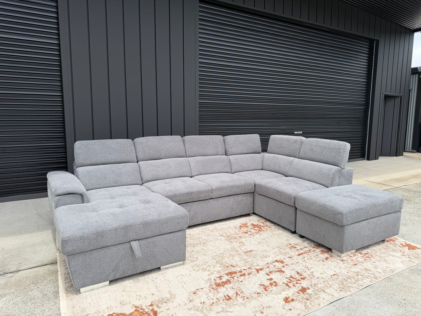 DOMINION 'U' Sofa Bed Suite with Storage