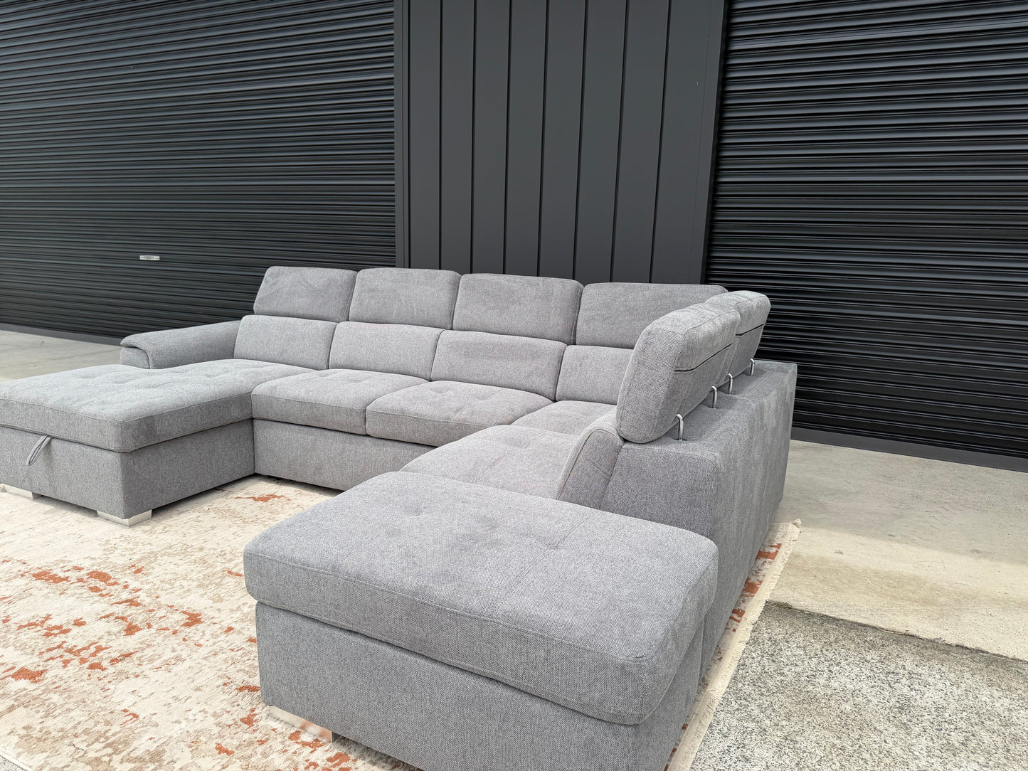 DOMINION 'U' Sofa Bed Suite with Storage