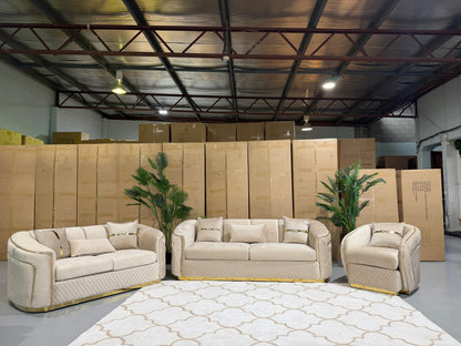 DIVINE 6 seater velvet lounge suite, view 5
