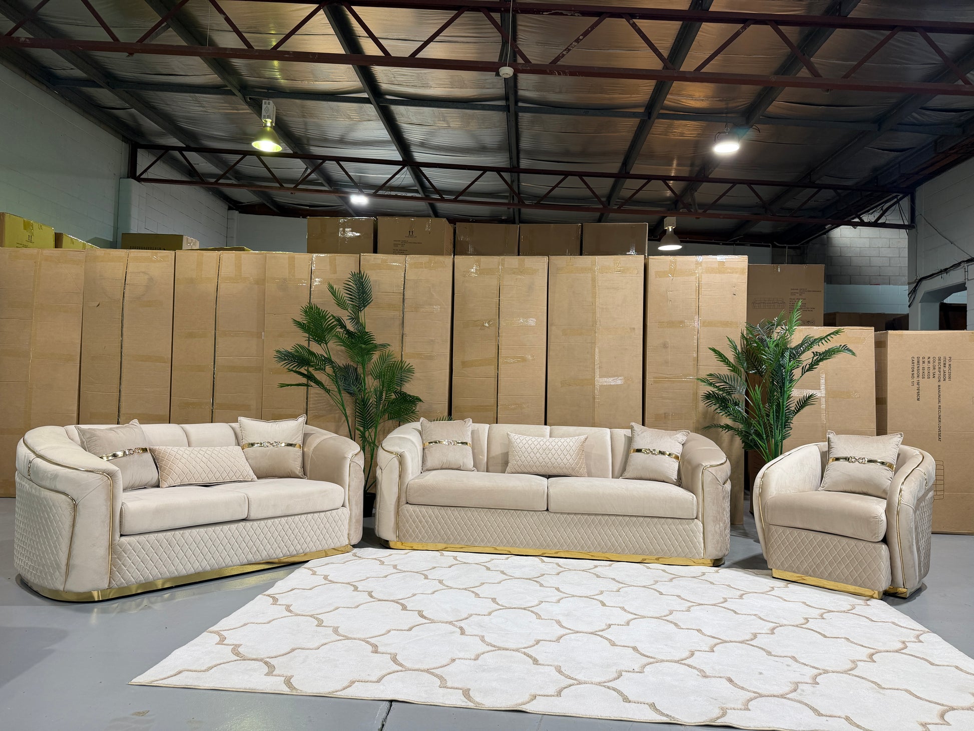 DIVINE 6 seater velvet lounge suite, view 6