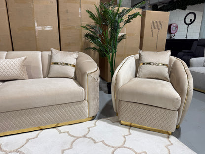 DIVINE 6 seater velvet lounge suite, view 4