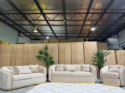 DIVINE 6 seater velvet lounge suite, view 2