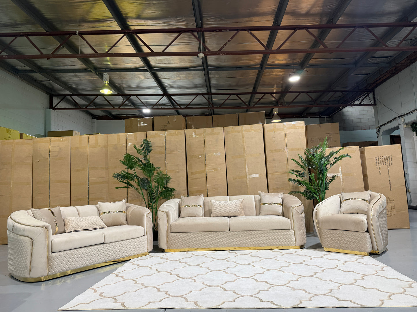 DIVINE 6 seater velvet lounge suite, view 10