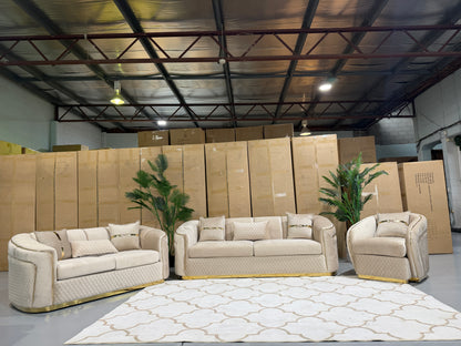 DIVINE 6 seater velvet lounge suite, view 10