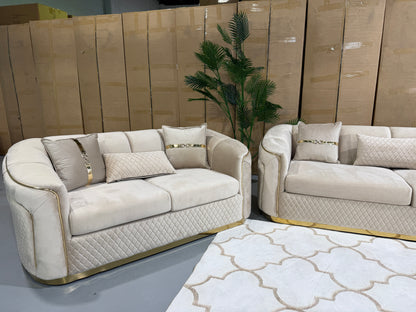 DIVINE 6 seater velvet lounge suite, view 11