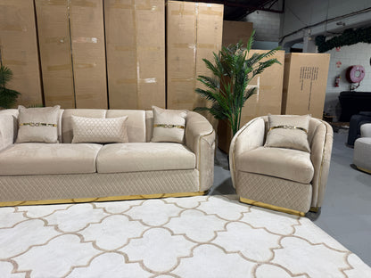 DIVINE 6 seater velvet lounge suite, view 14