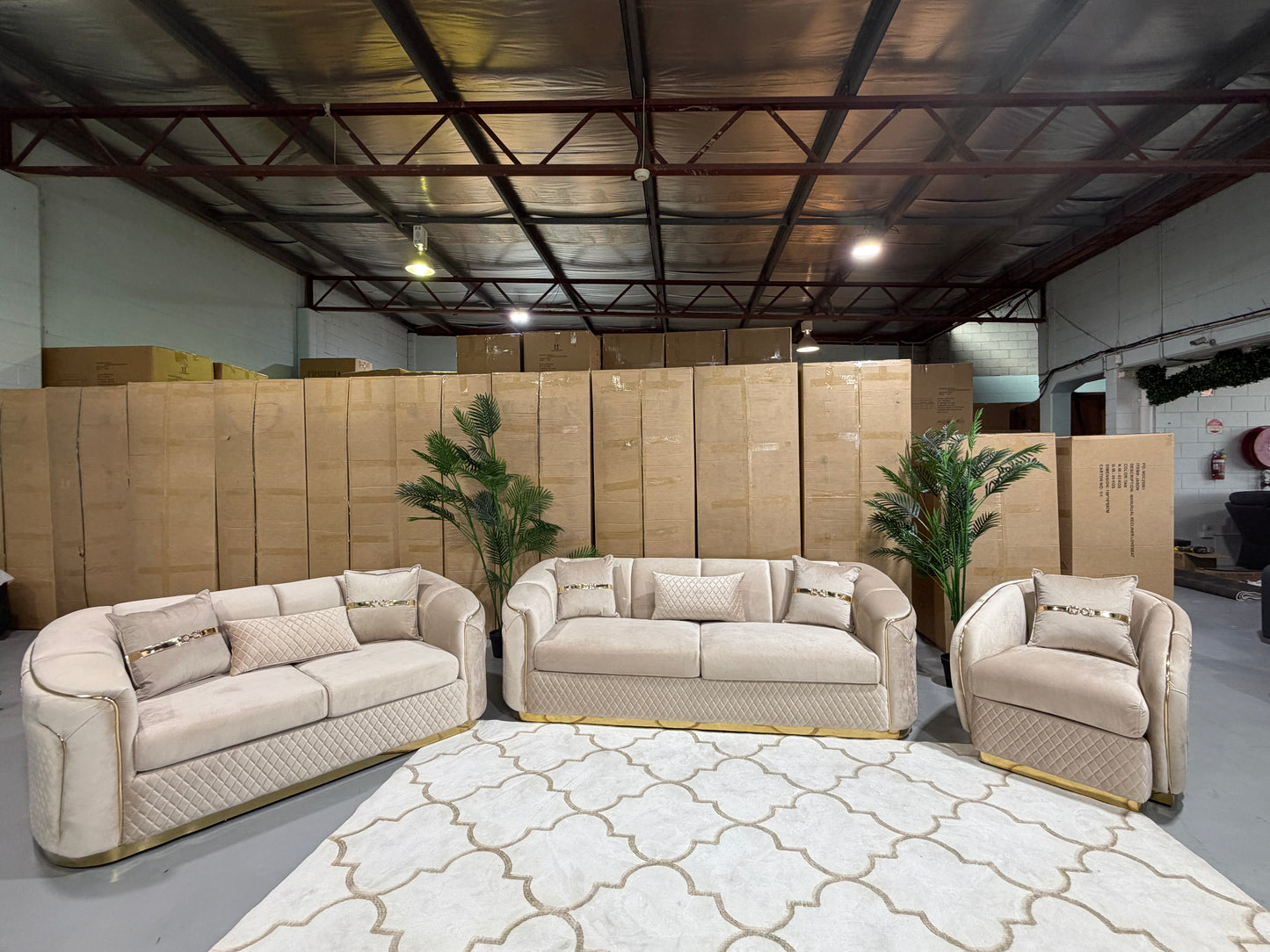 DIVINE 6 seater velvet lounge suite, view 16