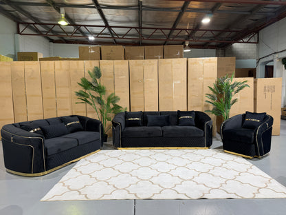 DIVINE 6 Seater Velvet Suite