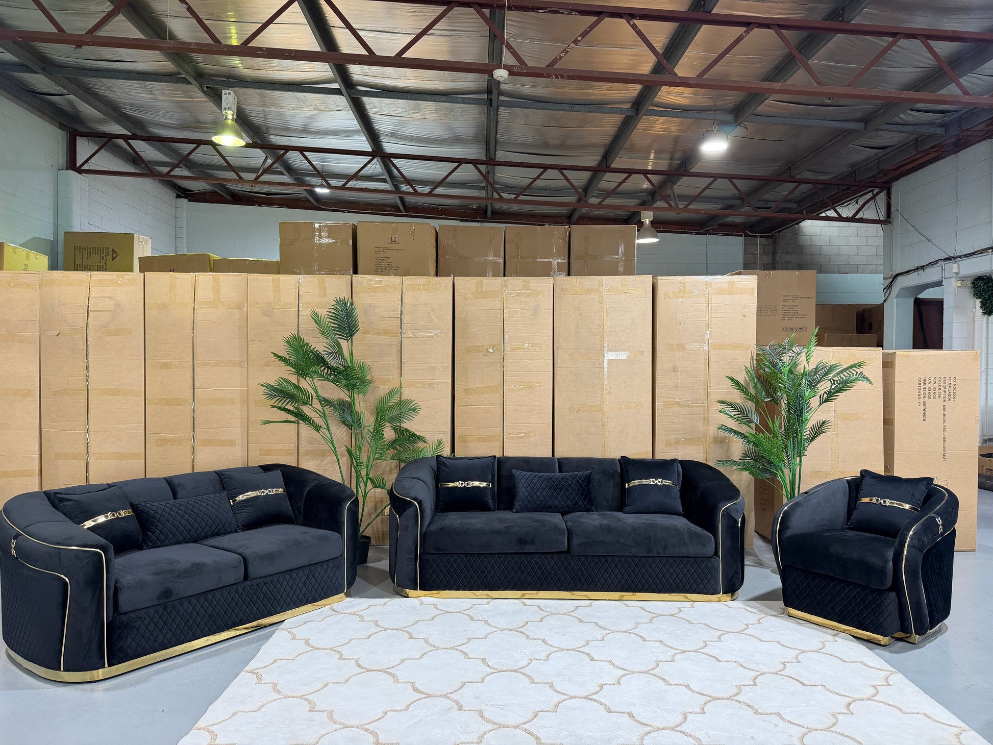 DIVINE 6 seater velvet lounge suite, view 22
