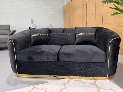 DIVINE 6 seater velvet lounge suite, view 24