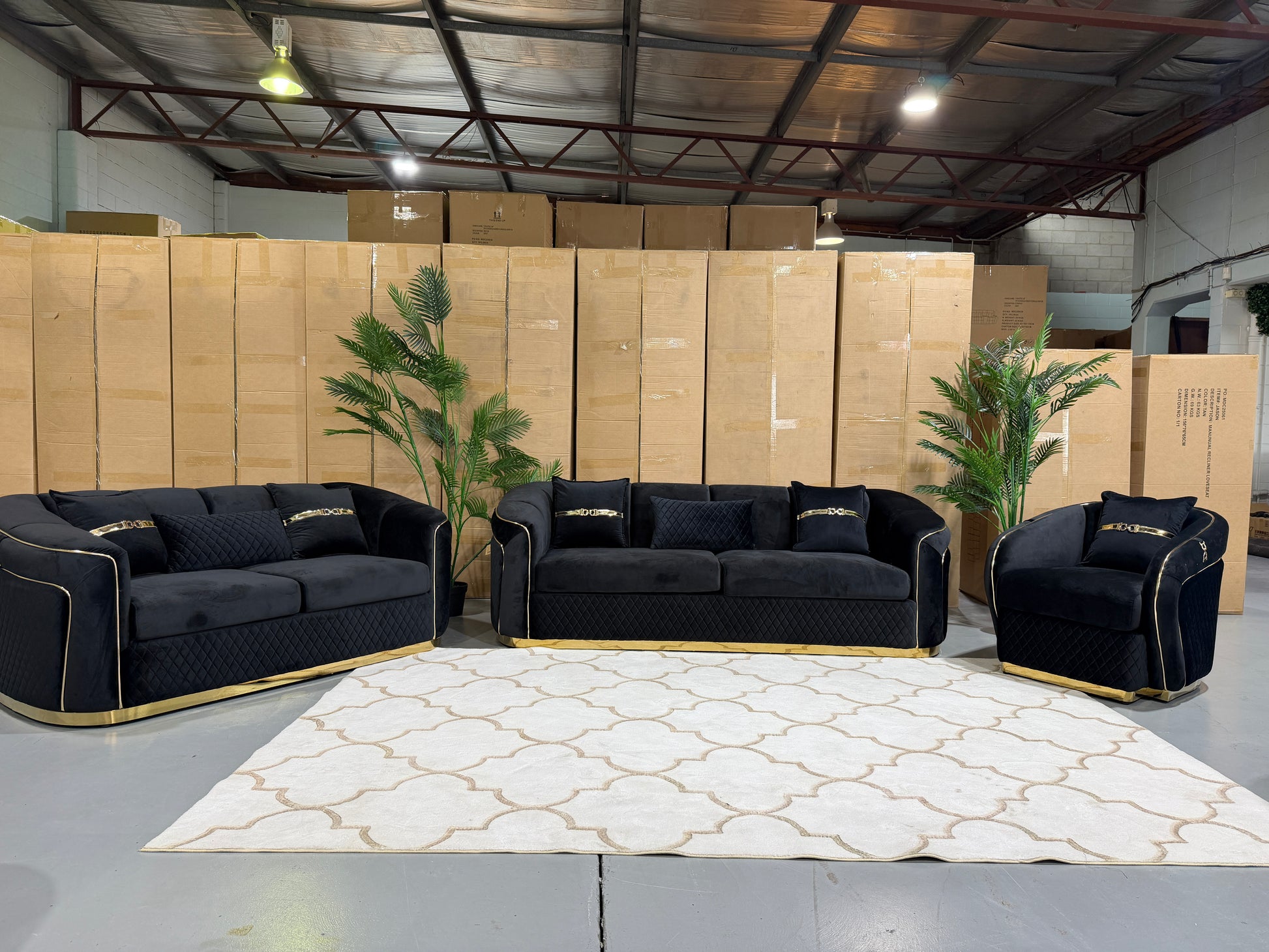 DIVINE 6 seater velvet lounge suite, view 18