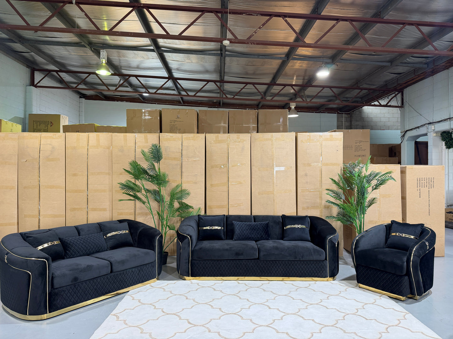 DIVINE 6 seater velvet lounge suite, view 19
