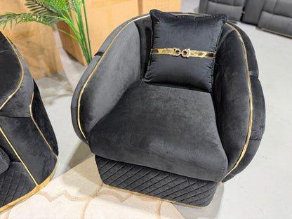 DIVINE 6 seater velvet lounge suite, view 20