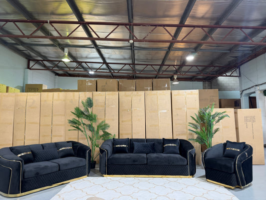 DIVINE 6 seater velvet lounge suite