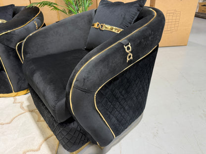 DIVINE 6 Seater Velvet Suite