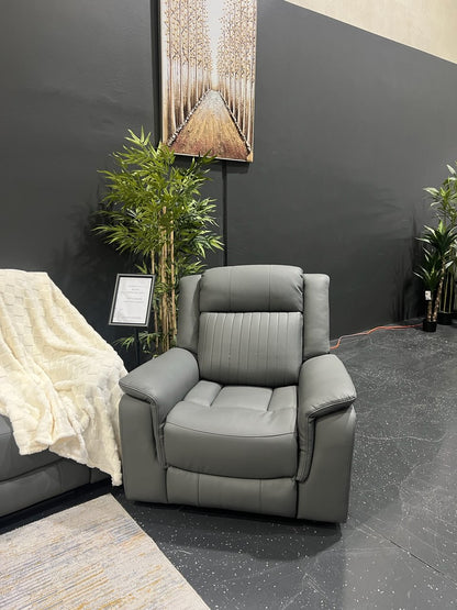 HENNESSY manual leather 3+2+1 recliner suite, view 10