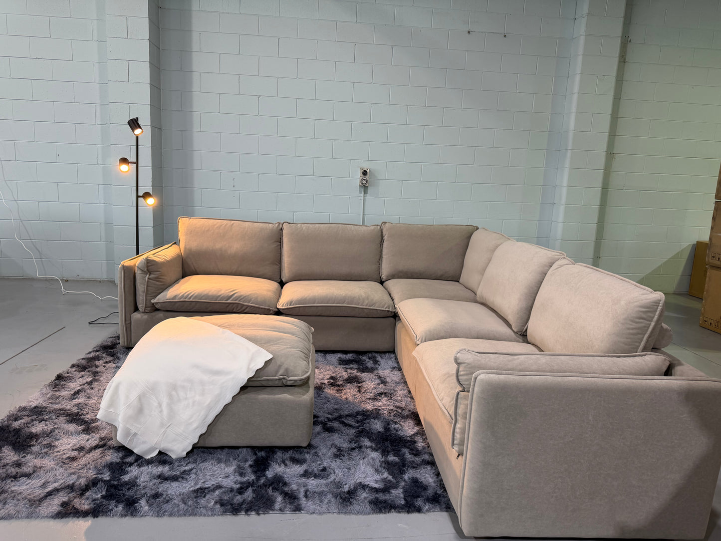 JESSICA cloud comfort modular lounge suite with ottoman, view 7