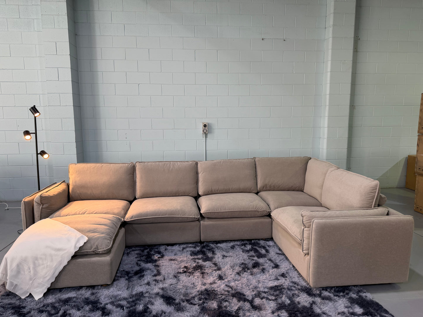 JESSICA cloud comfort modular lounge suite with ottoman, view 8