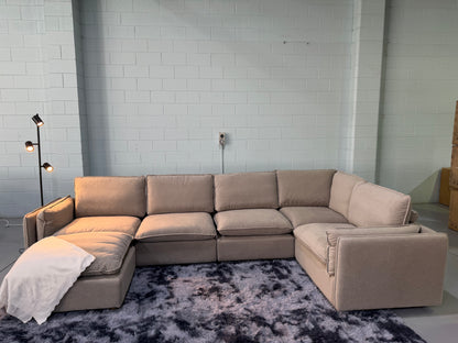 JESSICA cloud comfort modular lounge suite with ottoman, view 8