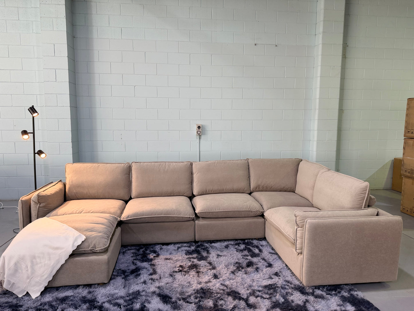 JESSICA cloud comfort modular lounge suite with ottoman, view 2