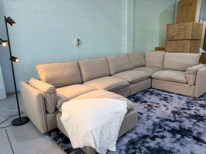 JESSICA cloud comfort modular lounge suite with ottoman, view 3