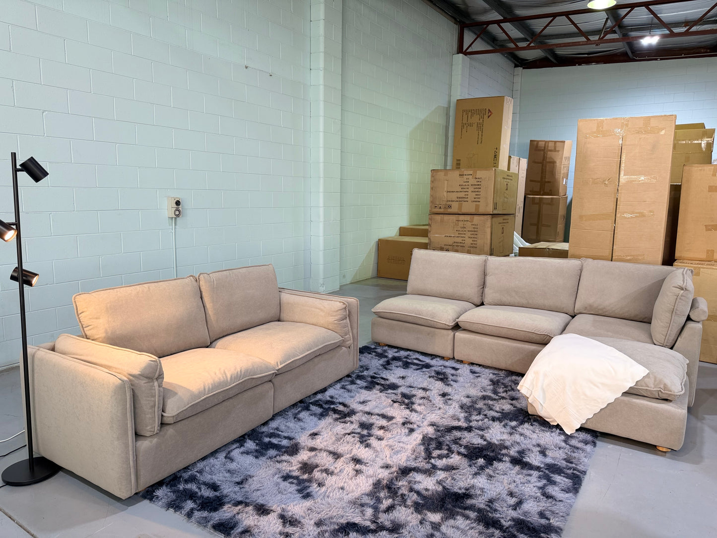 JESSICA cloud comfort modular lounge suite with ottoman, view 5