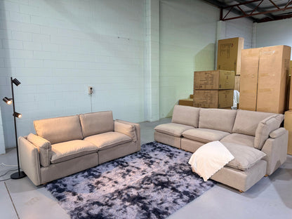 JESSICA cloud comfort modular lounge suite with ottoman, view 6