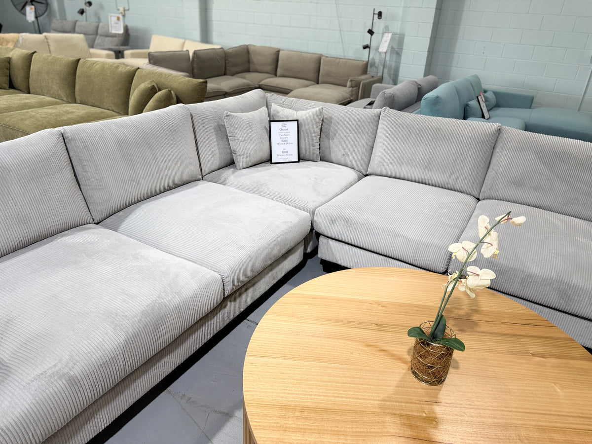 ORION corner lounge, Hype Living showroom Brisbane