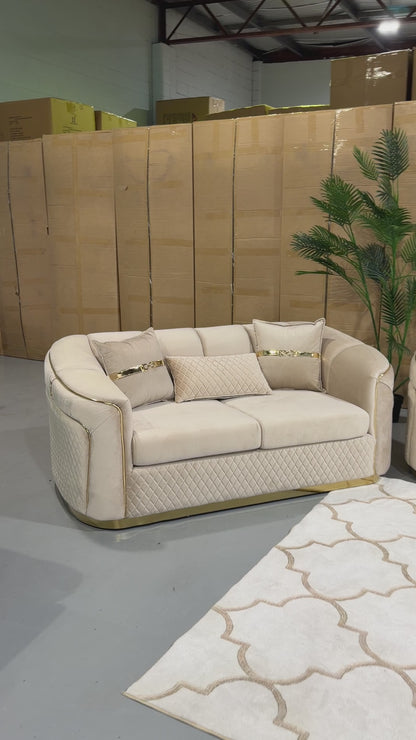 DIVINE 6 Seater Velvet Suite