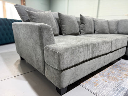SEABROOK L-shape corner lounge suite with ottoman, view 5